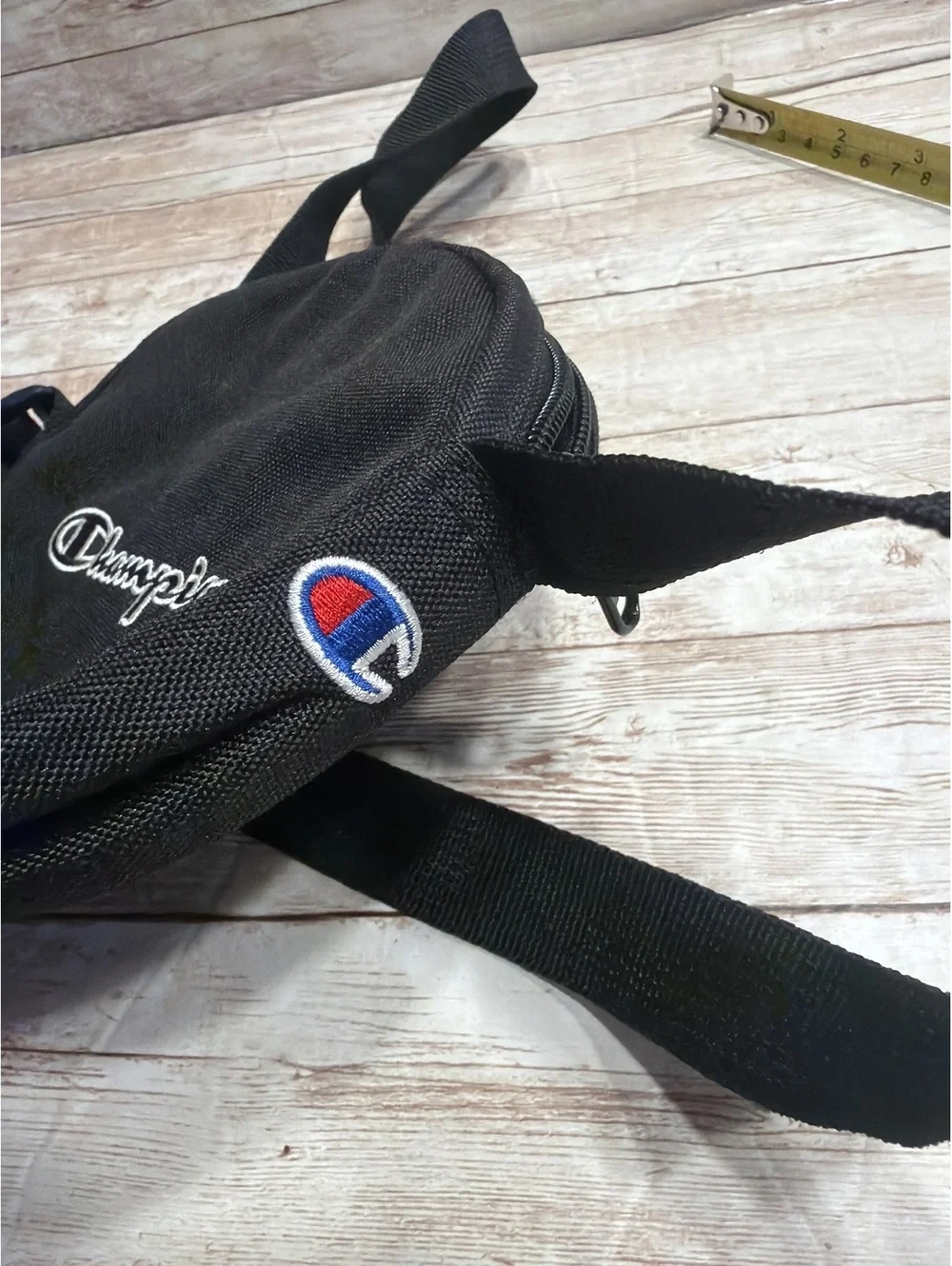 Champion Black Circle Crossbody Canvas